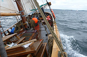 Zwillinge bei Wind 4 -5  in der Flensburger Förde